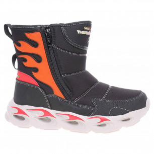 Skechers S Lights-Thermo-Flash - Heat Storm black-red
